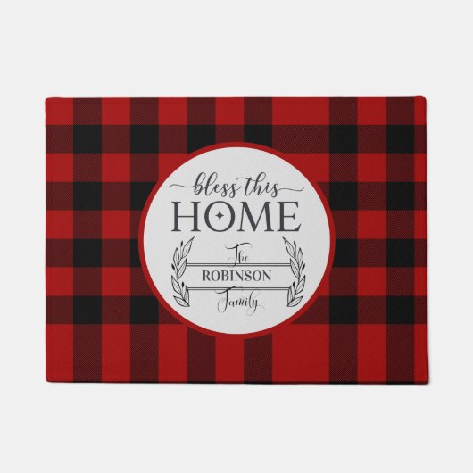 このホーム賛美フォーマット ドアマット (正面)