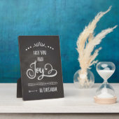 このホーム・カルクボードでの喜び フォトプラーク (側面)