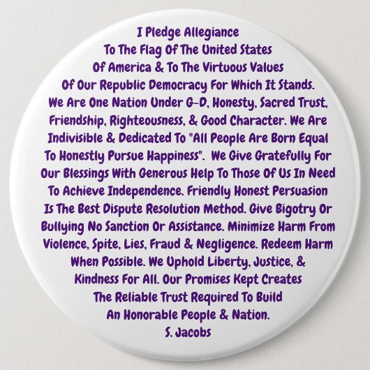 このボタンには必要な値がすべて含まれている 缶バッジ (正面)