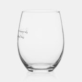 このボトルの後は話言語になる ステムなしワイングラス (左)