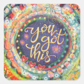 このボホ得パステルインスピリゼかわいらしーション スクエアシール (正面)