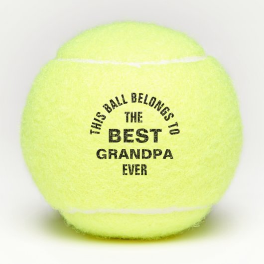 このボールは、おじいちゃん最高のエベルのボールカスタム テニスボール (正面)