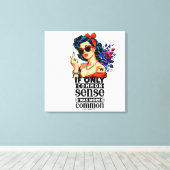 このポスターデザインのスラッカーはドアの上にない キャンバスプリント (インサイチュ (ウッドフロア))