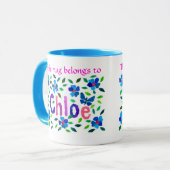 「このマグはクロエのリンガーマグのものだ マグカップ (正面左)