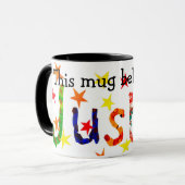 「このマグはジャスティンのリンガーマグのものだ マグカップ (正面左)