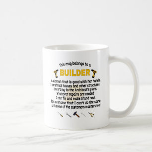 このマグは建築業者のものです。ビルダーギフト コーヒーマグカップ