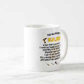   このマグは建築業者のものです。ビルダーギフト コーヒーマグカップ (正面右)