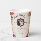 このマグは思慮深く愛ユニーク者の二人に対して 紙コップ (裏面)