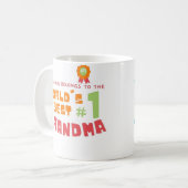 このマグは才能最高の#1おばあちゃんに属している コーヒーマグカップ (正面左)