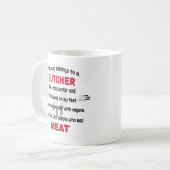   このマグは肉屋のものだ。肉屋の贈り物 コーヒーマグカップ (正面左)