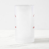 このマグは頭部を愛します フロストグラスビールジョッキ (中央)