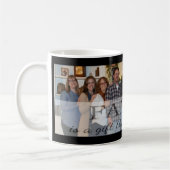 このマグを個人化するためにあなたの家族写真を加えて下さい コーヒーマグカップ (左)