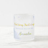 このマグを強く強く強く仕上げ得を開始する フロストグラスマグカップ (中央)