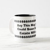 このマグを買えばすぐに不動産であることができます ツートーンマグカップ (正面左)