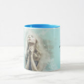 このマグカップに祈りの言葉または引用文を追加 マグカップ (中央)