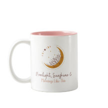 このマグカップのような月明かり、太陽の光と朝