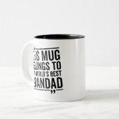 このマグカップは世界一のおじいさんのおじいさんのものだ ツートーンマグカップ (正面左)