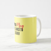 このマグカップは先生 コーヒーマグカップ (正面右)