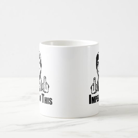 このマグカップを弾劾する コーヒーマグカップ (中央)