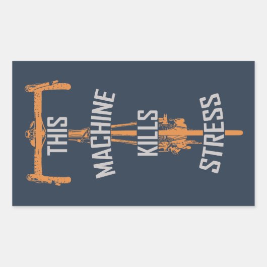 このマシンキルストレス 長方形シール (正面)