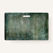 このマスクの後ろで笑ってる！緑グランジ バッジ (裏面)