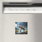 このマストドンパチデルムの象とアイボリー マグネット (インサイチュ (食洗機))