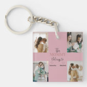 このママが属している – カスタム写真集 | キーホルダー (正面)