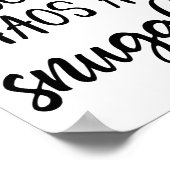 このママはコーヒーと混乱とハグで動いている ポスター (角)