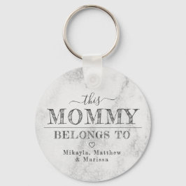 このママはミニマルタイポグラフィだ キーホルダー