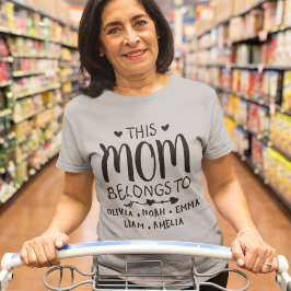 このママは子カスタムども名 Tシャツ