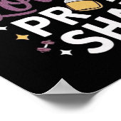 このママは愛とタンパク質のシェイクで弾かれる！ ポスター (角)