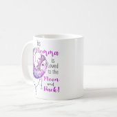 このママは月と背中に愛されている コーヒーマグカップ (正面左)