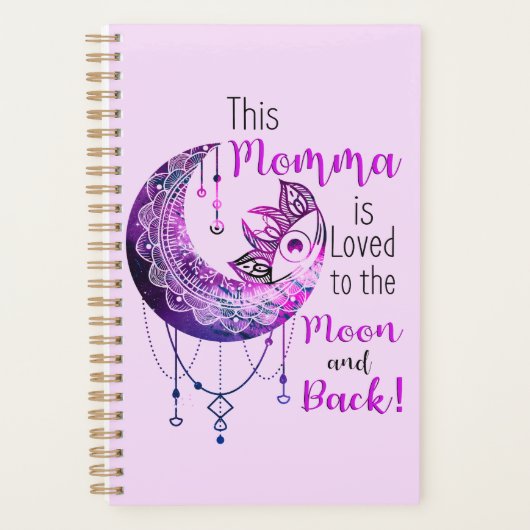 このママは月と背中に愛されている プランナー手帳 (正面)