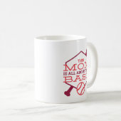 このママは野球の基本おもしろいの母親の事だ コーヒーマグカップ (正面右)