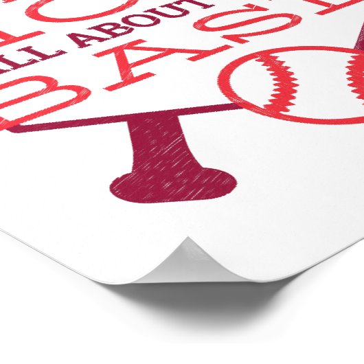 このママは野球の基本おもしろいの母親の事だ ポスター (角)