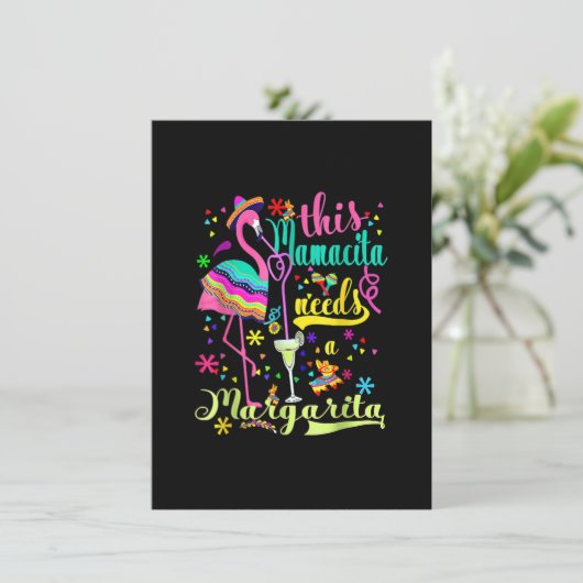 このママチタにはマルガリタフラミンゴおもしろいシンが必要 招待状 (スタンド正面)