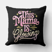 このママ白熱［赤熱］光を放つママの日 クッション (正面)