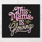 このママ白熱［赤熱］光を放つママの日 ビールラベル (シングルラベル)