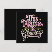 このママ白熱［赤熱］光を放つママの日 招待状 (正面/裏面)