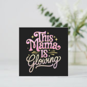 このママ白熱［赤熱］光を放つママの日 招待状 (スタンド正面)