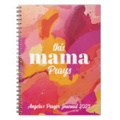 このママ祈りオレンジとピンクの祈りの言葉ジャーナル ノートブック (正面)