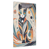 このミニマルなベクターキャットアートがスカンジナビアで大好き クリップボード (右)