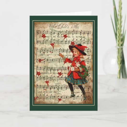 このミュージック·アート·クリスマス·カードは何の子だ? シーズンカード (正面)