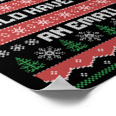 このミーティングはメールで十分だったのに 不細工なクリスマス ポスター (角)