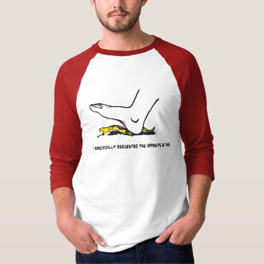 このミームと反対のものをリクエストしました Tシャツ (正面)