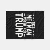 このミーモーはトランプ2024おばあちゃん誇りを持ったの投票に投票 フリースブランケット (正面(横))