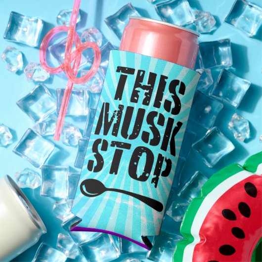 このムスクストップシェン | スプーン自由主義のミーム スリム缶クーラー (インサイチュ 夏)