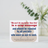 このメッセージより良くはできない ポストカード (スタンド正面)