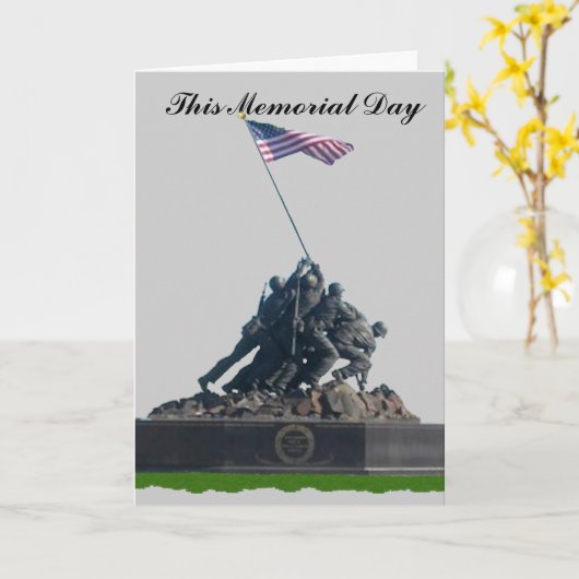 このメモリアルデー カード (黄色い花)