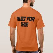 このメンズサッカーティー用に構築 Tシャツ (裏面)